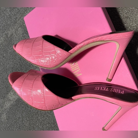 NWT Pink Paris Texas Mules - Picture 4 of 10